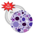 Purple Awareness Dots 2.25  Button (10 pack)