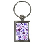 Purple Awareness Dots Key Chain (Rectangle)