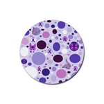 Purple Awareness Dots Drink Coasters 4 Pack (Round)