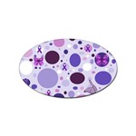 Purple Awareness Dots Sticker (Oval)