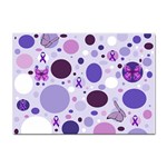 Purple Awareness Dots A4 Sticker 100 Pack