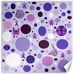 Purple Awareness Dots Canvas 16  x 16  (Unframed)