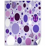 Purple Awareness Dots Canvas 16  x 20  (Unframed)