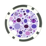 Purple Awareness Dots Poker Chip