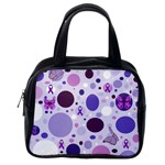 Purple Awareness Dots Classic Handbag (One Side)
