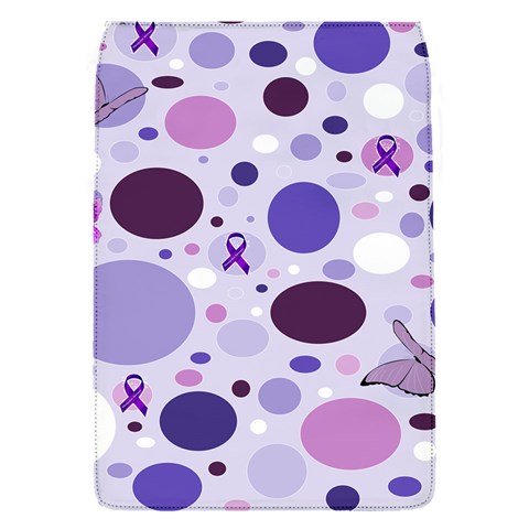 Purple Awareness Dots Removable Flap Cover (Small) from ZippyPress Front