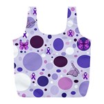 Purple Awareness Dots Reusable Bag (L)