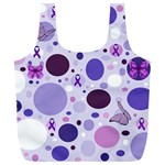 Purple Awareness Dots Reusable Bag (XL)