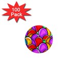 Colored Easter Eggs 1  Mini Button Magnet (100 pack)
