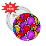 Colored Easter Eggs 2.25  Button (10 pack)