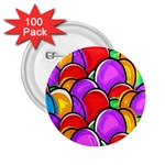 Colored Easter Eggs 2.25  Button (100 pack)
