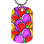 Colored Easter Eggs Dog Tag (One Sided)