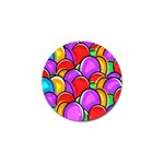 Colored Easter Eggs Golf Ball Marker 4 Pack