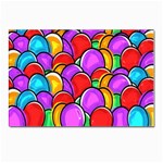 Colored Easter Eggs Postcard 4 x 6  (10 Pack)
