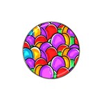 Colored Easter Eggs Golf Ball Marker 4 Pack (for Hat Clip)