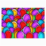Colored Easter Eggs Glasses Cloth (Large, Two Sided)