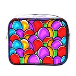 Colored Easter Eggs Mini Travel Toiletry Bag (One Side)