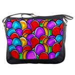 Colored Easter Eggs Messenger Bag