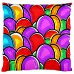 Colored Easter Eggs Large Cushion Case (Single Sided) 