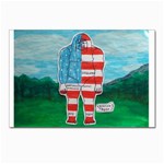 Painted Flag Big Foot Aust Postcards 5  x 7  (10 Pack)