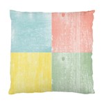 Pastel Textured Squares Cushion Case (Two Sided) 