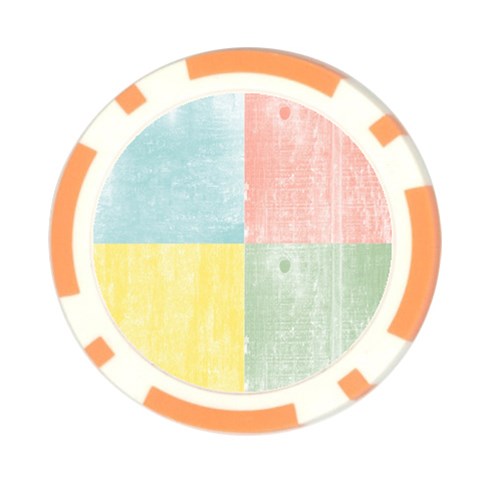 Pastel Textured Squares Poker Chip (10 Pack) from ZippyPress Front