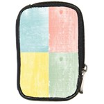 Pastel Textured Squares Compact Camera Leather Case