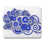 Trippy Blue Swirls Large Mouse Pad (Rectangle)