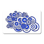 Trippy Blue Swirls Magnet (Rectangular)