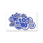 Trippy Blue Swirls Sticker 10 Pack (Rectangle)