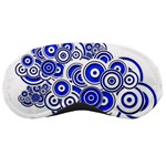 Trippy Blue Swirls Sleeping Mask
