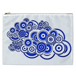 Trippy Blue Swirls Cosmetic Bag (XXL)