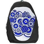 Trippy Blue Swirls Backpack Bag