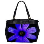 Purple Bloom Oversize Office Handbag (One Side)