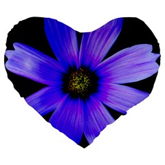 Purple Bloom 19  Premium Heart Shape Cushion from ZippyPress Front