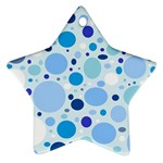 Bubbly Blues Star Ornament