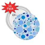Bubbly Blues 2.25  Button (10 pack)