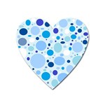 Bubbly Blues Magnet (Heart)