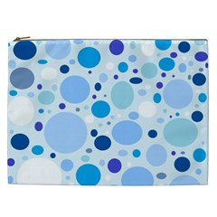 Bubbly Blues Cosmetic Bag (XXL) from ZippyPress Front