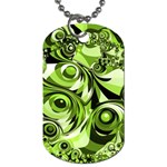 Retro Green Abstract Dog Tag (One Sided)