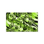 Retro Green Abstract Sticker 100 Pack (Rectangle)