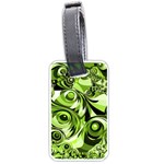 Retro Green Abstract Luggage Tag (One Side)