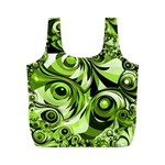 Retro Green Abstract Reusable Bag (M)