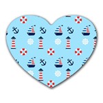 Sailing The Bay Mouse Pad (Heart)