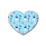 Sailing The Bay Drink Coasters 4 Pack (Heart) 
