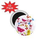 Butterfly Beauty 1.75  Button Magnet (10 pack)