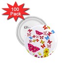 Butterfly Beauty 1.75  Button (100 pack)