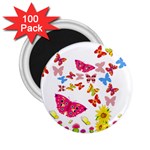 Butterfly Beauty 2.25  Button Magnet (100 pack)
