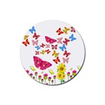 Butterfly Beauty Drink Coasters 4 Pack (Round)