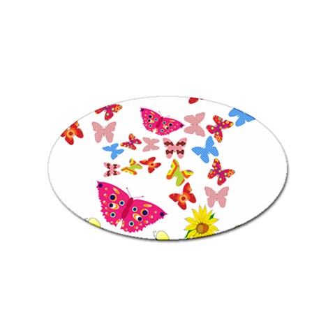 Butterfly Beauty Sticker 10 Pack (Oval) from ZippyPress Front